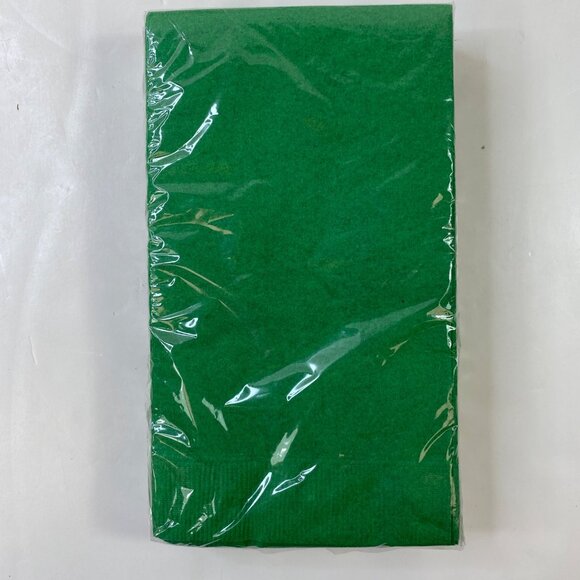 Amscan Holiday Tree 2-Pack 8 Cups 9oz Festive Green Guest Towels Set - Picture 2 of 9